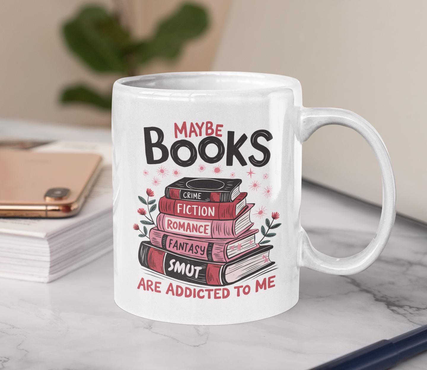 Personalized Bookworm Mug